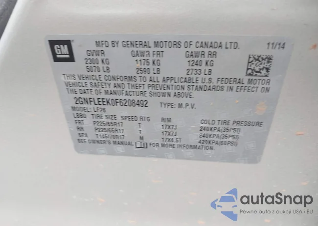 2GNFLEEK0F6208492: 43897046