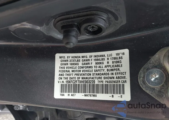 19XFC2F7XHE003220: 43897056