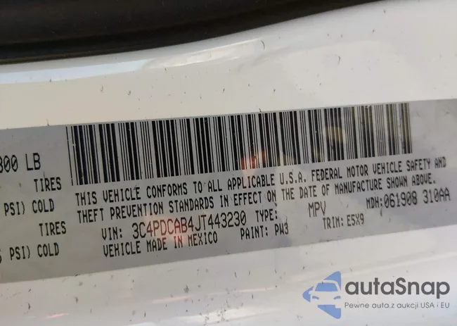 3C4PDCAB4JT443230: 43897210