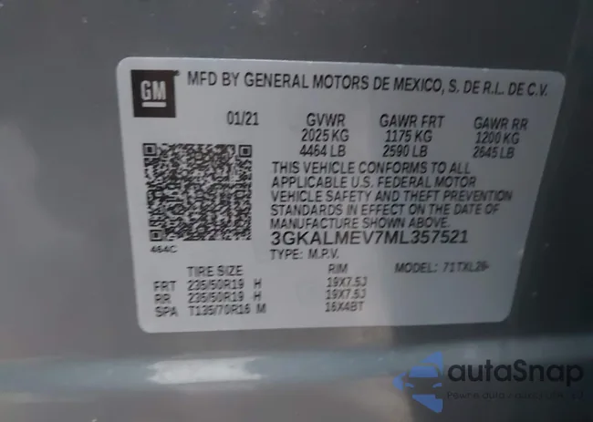 3GKALMEV7ML357521: 43897284