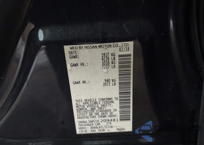 1N4AL3AP2JC209481: 43897371