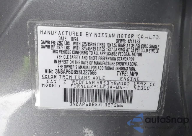 3N8AP6DB5SL327566: 43896841