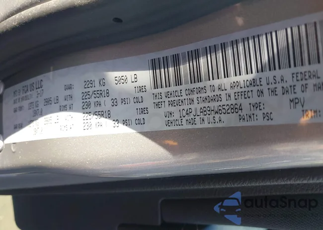 1C4PJLAB9HW652864: 43897948