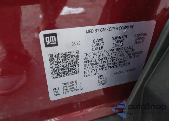 KL77LHE27RC051549: 43898096