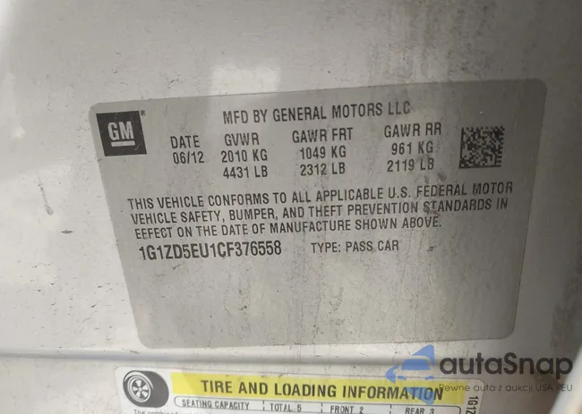 1G1ZD5EU1CF376558: 43898168