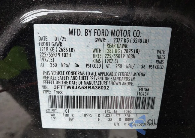 3FTTW8JA5SRA36092: 43898173