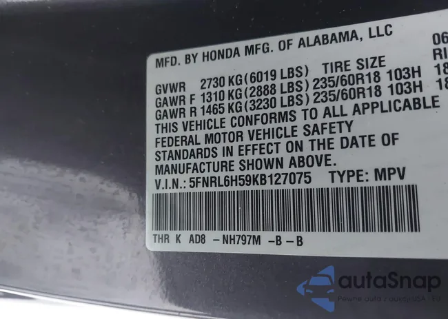 5FNRL6H59KB127075: 43898183