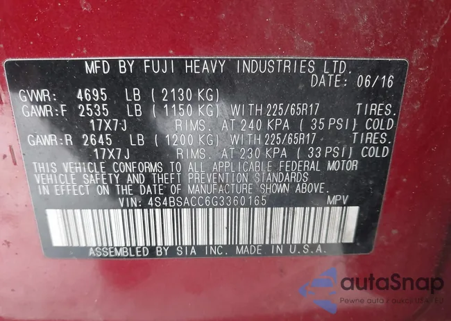 4S4BSACC6G3360165: 43898272