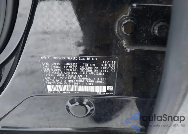 3CZRU6H19LG703067: 43898299