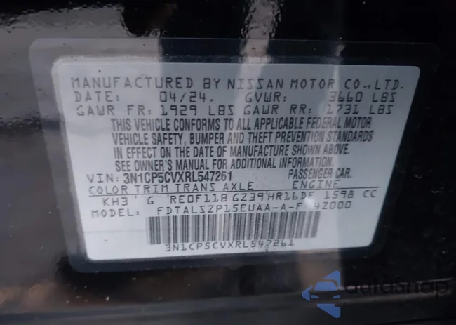 3N1CP5CVXRL547261: 43898345