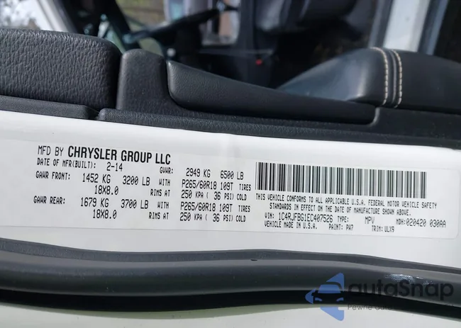 1C4RJFBG1EC407526: 43898435