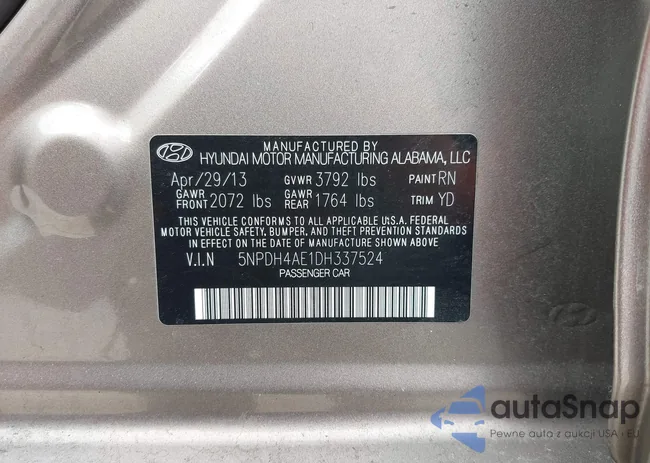 5NPDH4AE1DH337524: 43897549