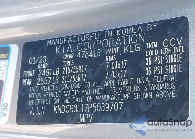 KNDCR3L17P5039707: 43897770