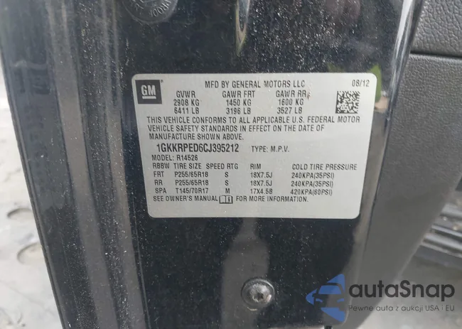 1GKKRPED6CJ395212: 43898895