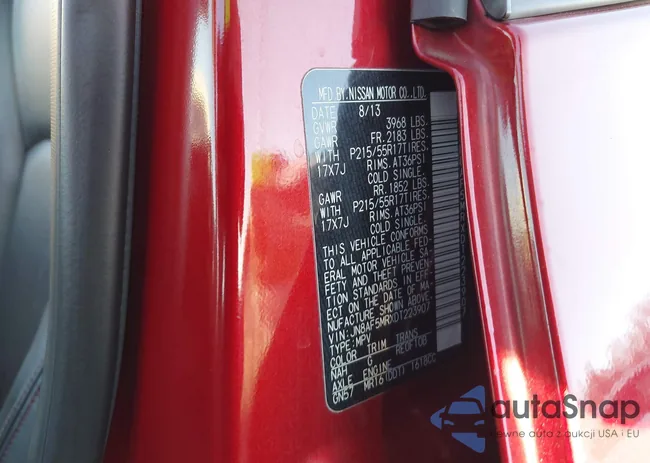 JN8AF5MRXDT223907: 43899002