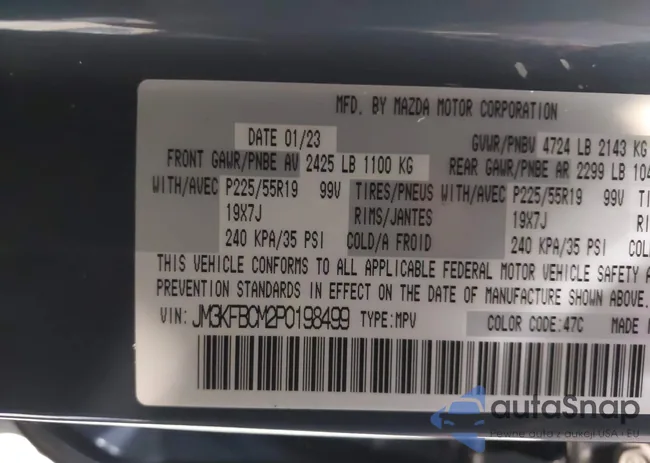 JM3KFBCM2P0198499: 43899054