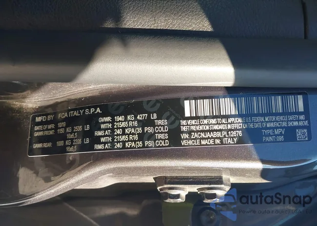 ZACNJAAB9LPL12676: 43899183