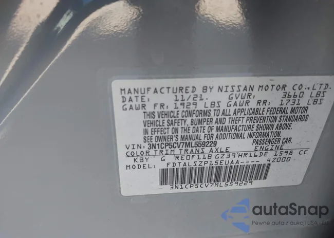 3N1CP5CV7ML559229: 43899353