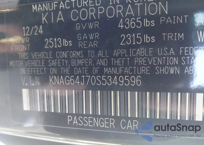 KNAG64J70S5349596: 43898763