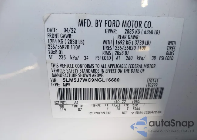 5LM5J7WC9NGL16680: 43898778