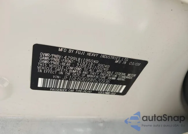 JF1GE60699H520936: 43899966