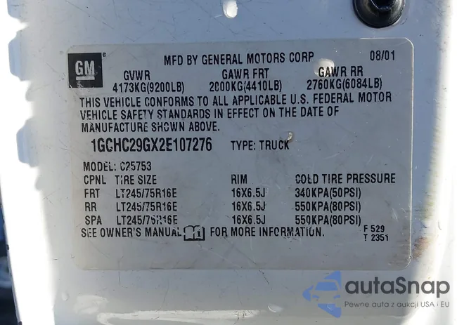 1GCHC29GX2E107276: 43900236