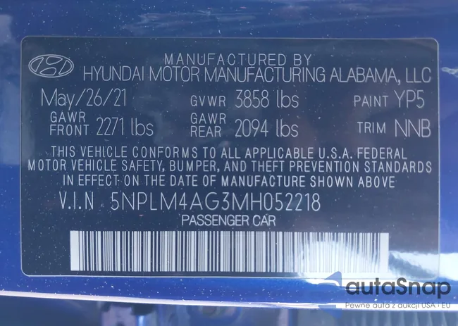 5NPLM4AG3MH052218: 43899448