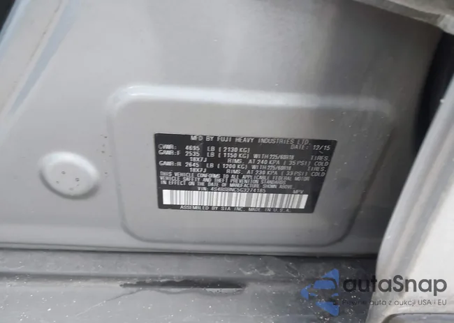 4S4BSBNC5G3274185: 43899796