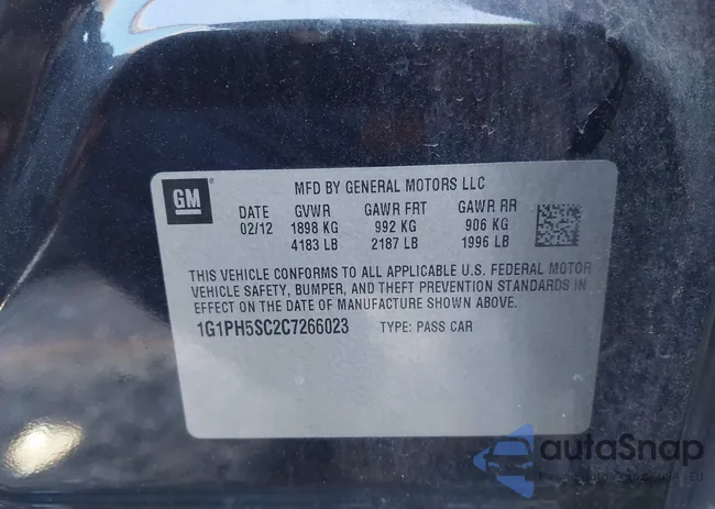 1G1PH5SC2C7266023: 43901089