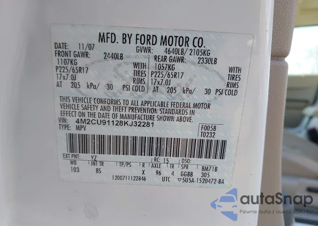 4M2CU91128KJ32281: 43901325