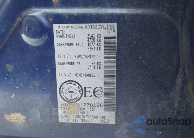 5N1AT2MV8LC770166: 43901343