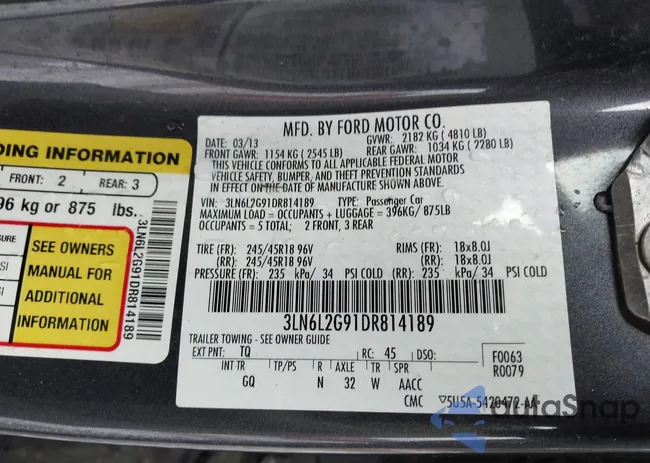 3LN6L2G91DR814189: 43901350