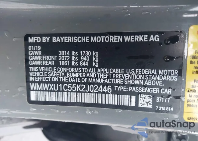 WMWXU1C55K2J02446: 43900474