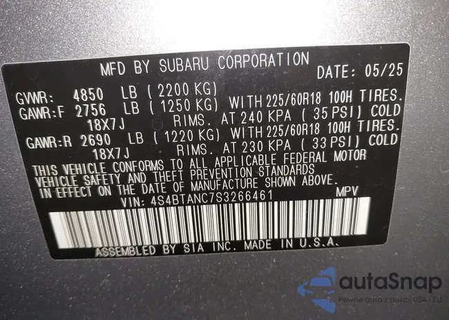 4S4BTANC7S3266461: 43900738