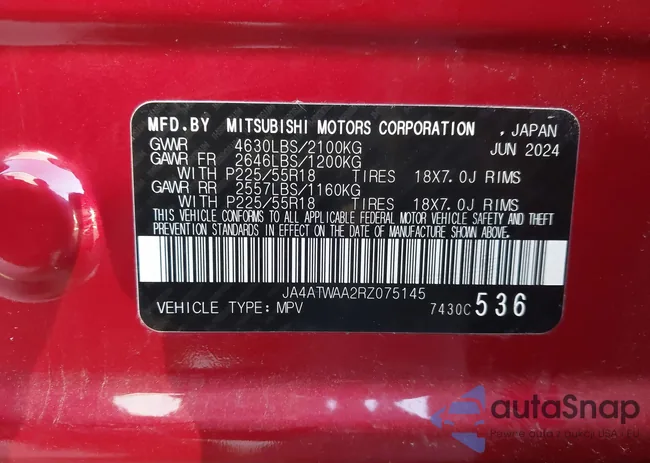 JA4ATWAA2RZ075145: 43901860