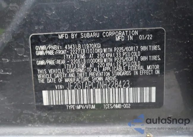 JF2GTAPC7NH228423: 43901886