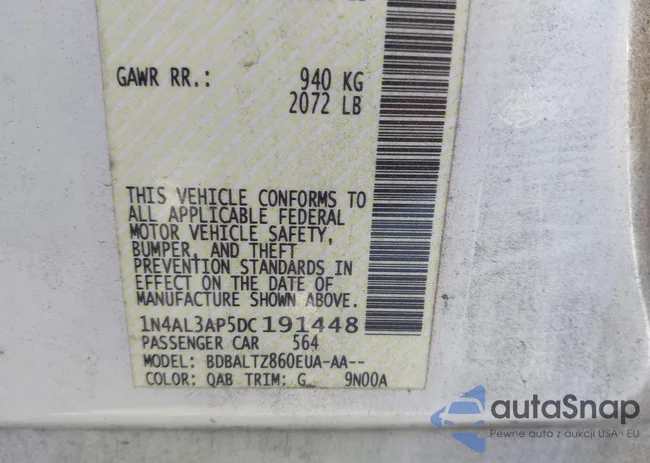 1N4AL3AP5DC191448: 43902039