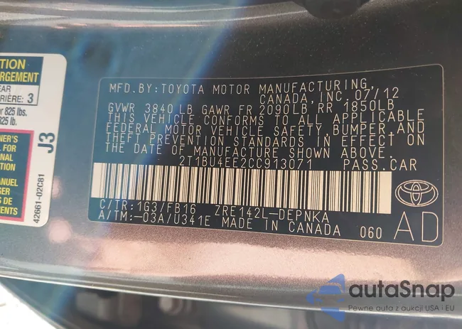 2T1BU4EE2CC913071: 43902179