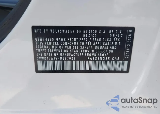 3VWD17AJ5HM387021: 43902222