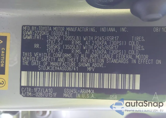 5TDJK3EH4AS036741: 43902265