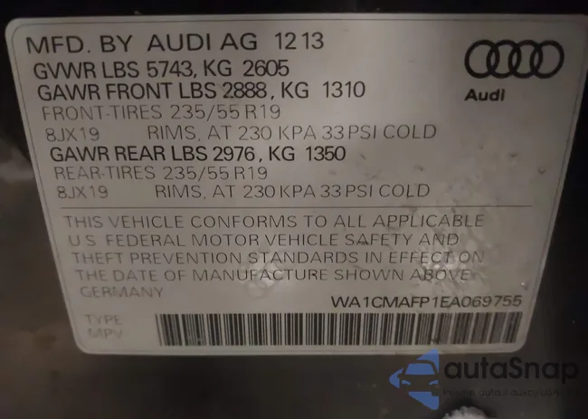 WA1CMAFP1EA069755: 43902329