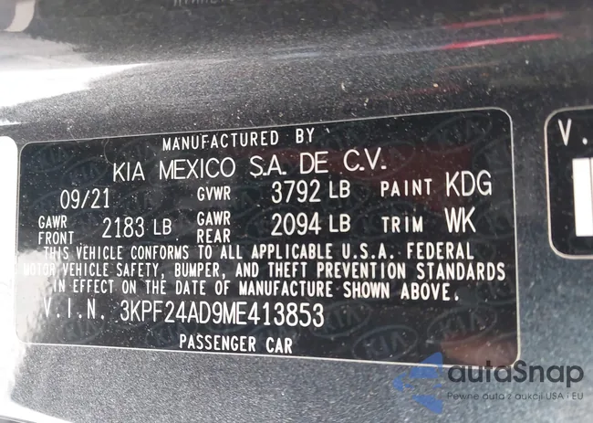 3KPF24AD9ME413853: 43902361