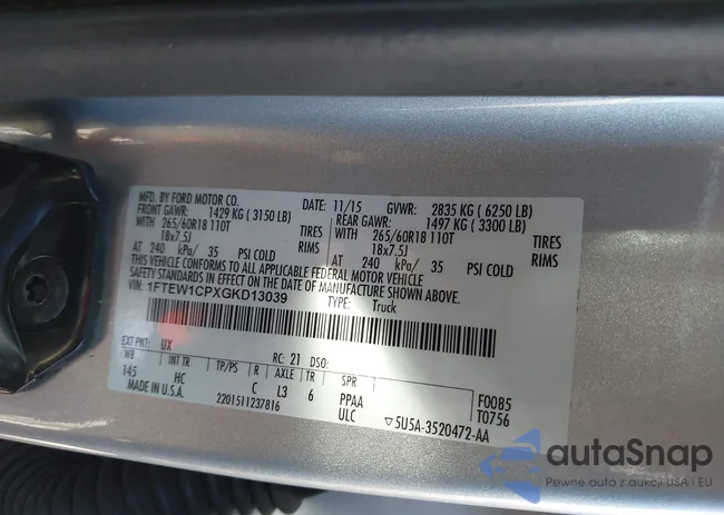 1FTEW1CPXGKD13039: 43902392