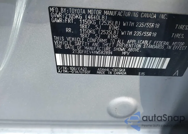 2T3DFREV4HW582894: 43901463