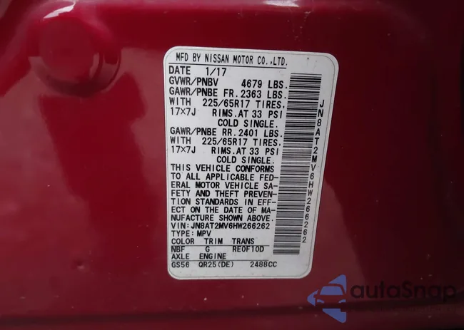 JN8AT2MV6HW266262: 43901769