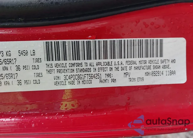 3C4PDCBG1FT564251: 43901776