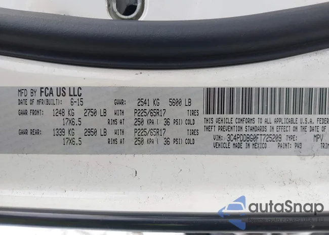 3C4PDDBG0FT725209: 43901795