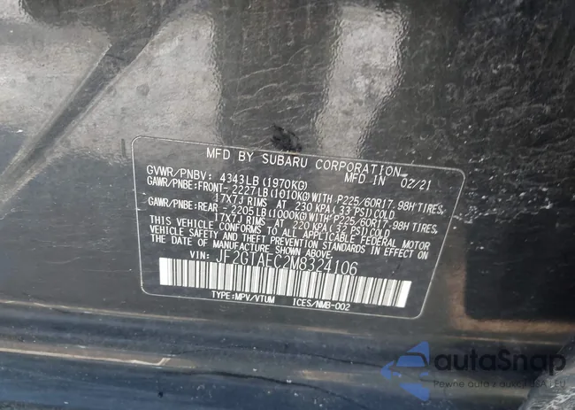 JF2GTAEC2M8324106: 43902922