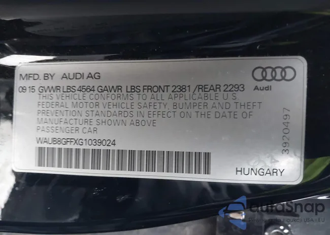 WAUB8GFFXG1039024: 43902965