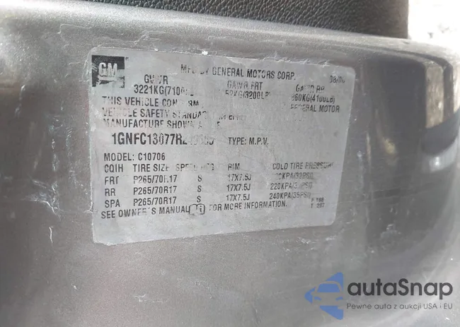 1GNFC13077R240565: 43903006